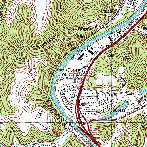 Topographic Map of Hambley Athletic Complex, KY