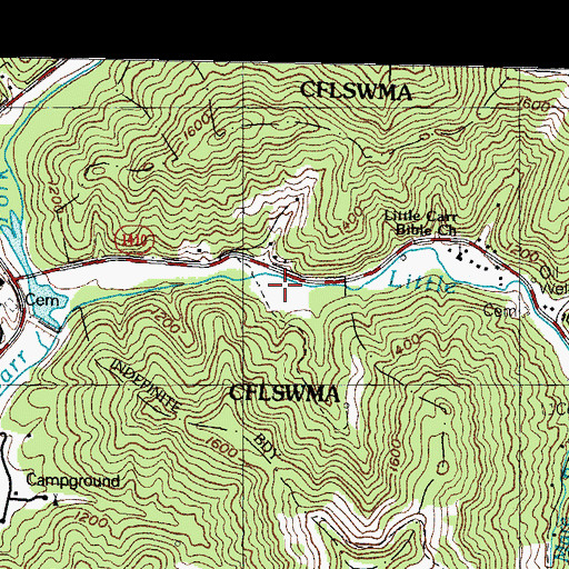 Topographic Map of Buncombe Post Office (historical), KY