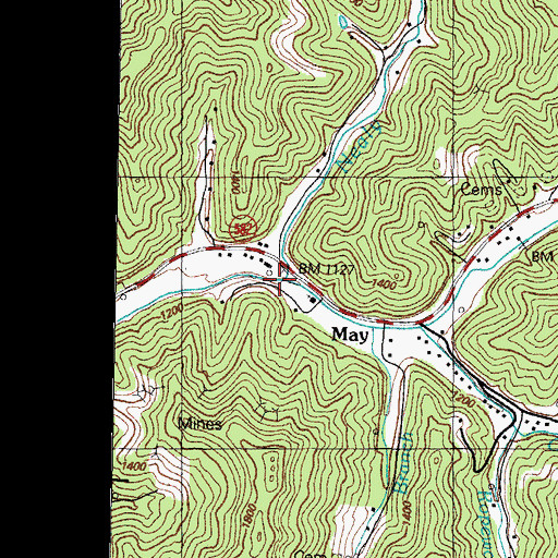Topographic Map of Nealy Post Office (historical), KY
