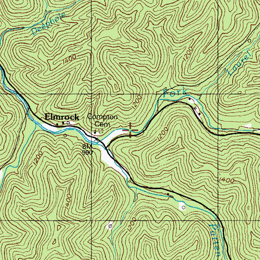 Topographic Map of Tester Post Office (historical), KY