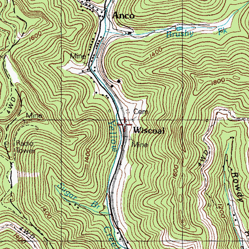 Topographic Map of Value Railroad Station (historical), KY
