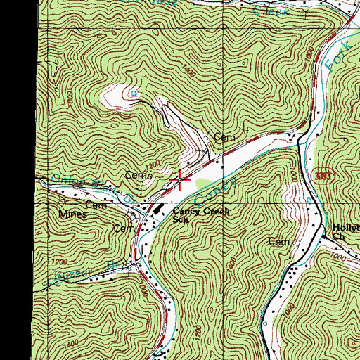 Topographic Map of Weissert Post Office (historical), KY