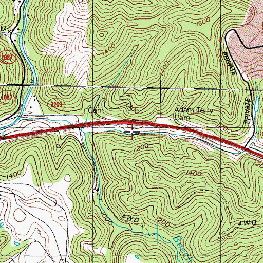 Topographic Map of Big Branch (historical), KY