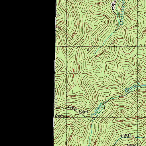 Topographic Map of Trace Mountain, KY