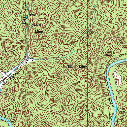 Topographic Map of Hunt Cemetery, KY