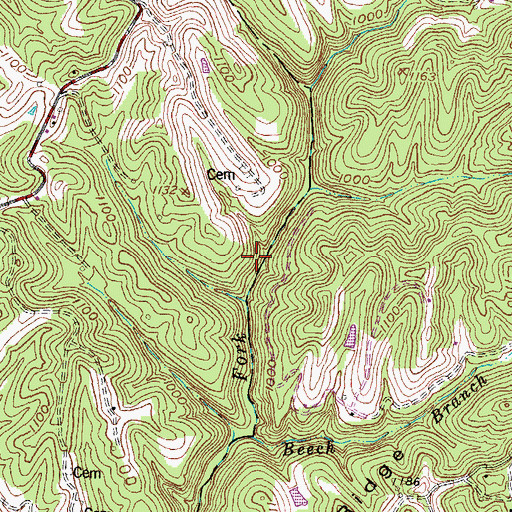 Topographic Map of Fraley School (historical), KY