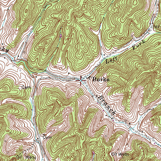 Topographic Map of Rocky Branch School (historical), KY