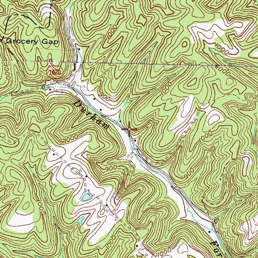 Topographic Map of Shady Grove School (historical), KY