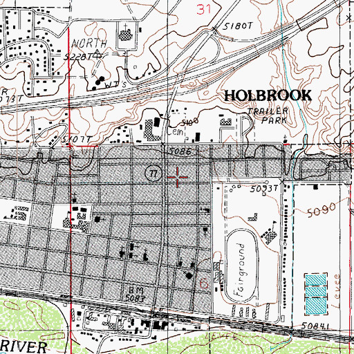 Topographic Map of Hunt Park, AZ