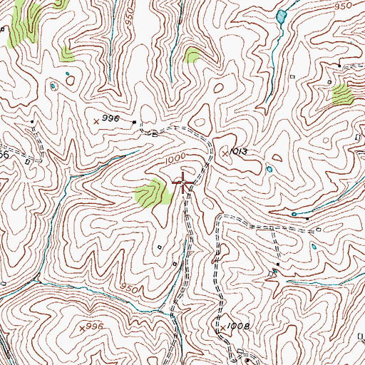 Topographic Map of Smith Chapel Church Cemetery, KY