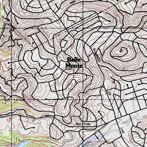 Topographic Map of Deepwater Slough, CA