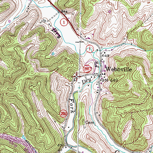 Topographic Map of Marantha Bible Church (historical), KY