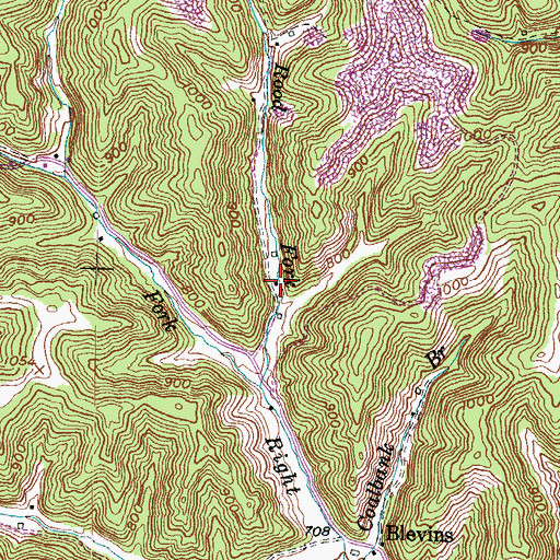 Topographic Map of Boggs Mill (historical), KY