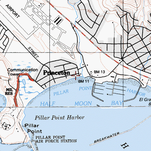 Topographic Map of Denniston Creek, CA