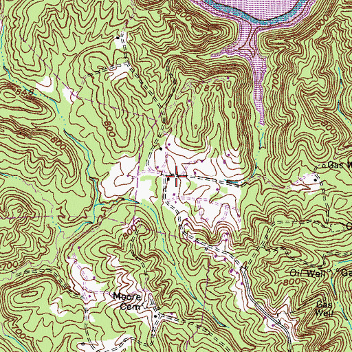 Topographic Map of Dry Ridge School (historical), KY