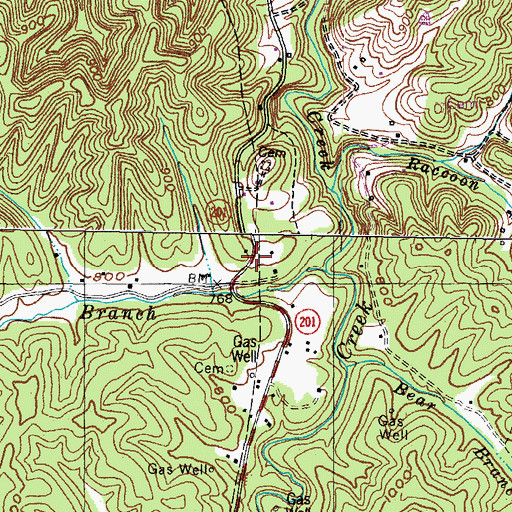 Topographic Map of Tarkiln School (historical), KY