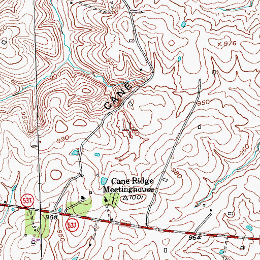 Topographic Map of Trinity School (historical), KY