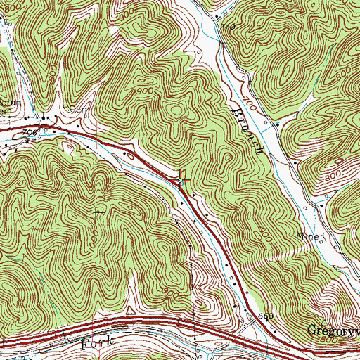 Topographic Map of The Robert Gee Memorial Christian Church (historical), KY