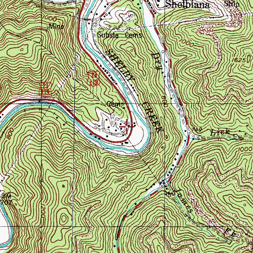 Topographic Map of Lake Helen Residence (historical), KY