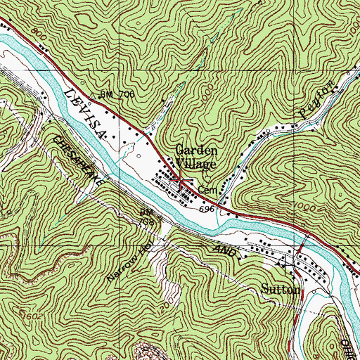 Topographic Map of Liberty (historical), KY