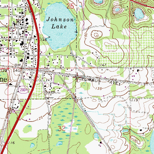 Topographic Map of Hawthorne Water Tower Number 2, FL