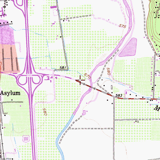 Topographic Map of Doolin Creek, CA