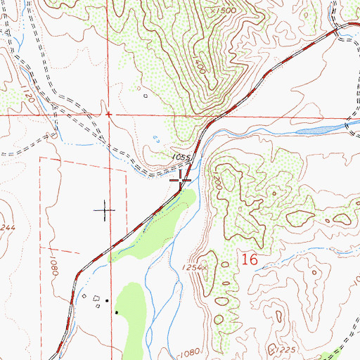 Topographic Map of Dry Creek, CA