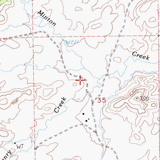 Topographic Map of Dutch Henry Creek, CA