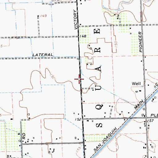 Topographic Map of Eight Square Leagues On Stanislaus River, CA