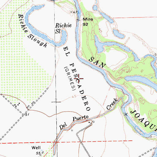 Topographic Map of El Pescadero, CA