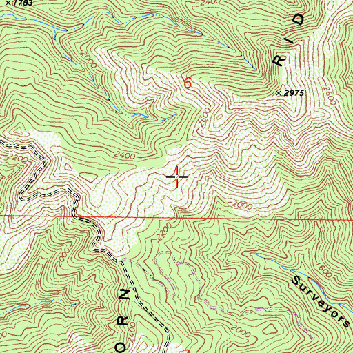Topographic Map of Elkhorn Ridge, CA