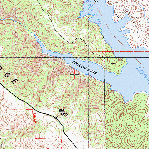 Topographic Map of Feliz, CA