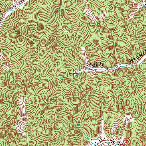 Topographic Map of Holbrook Cemetery, KY