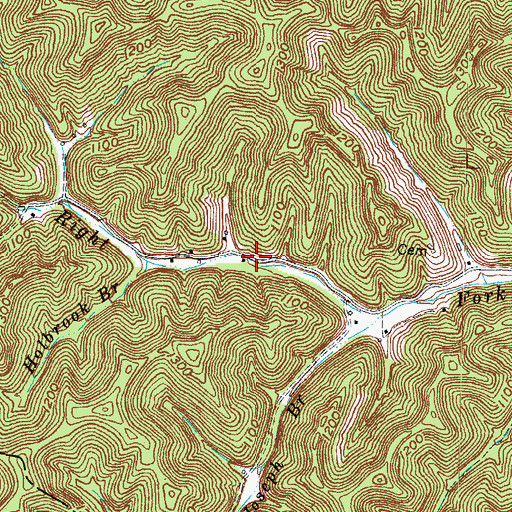 Topographic Map of Jim Blanton Cemetery, KY