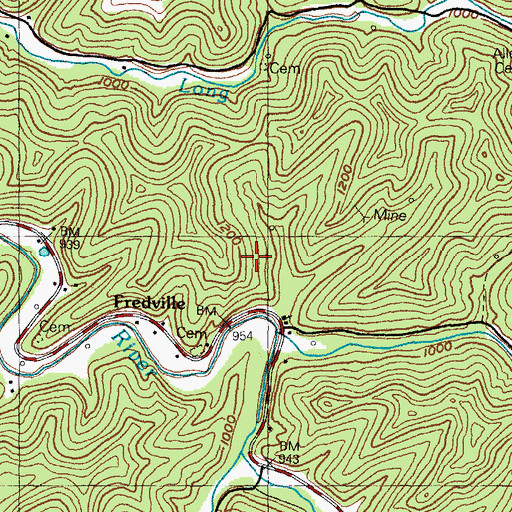 Topographic Map of Ordway Post Office (historical), KY