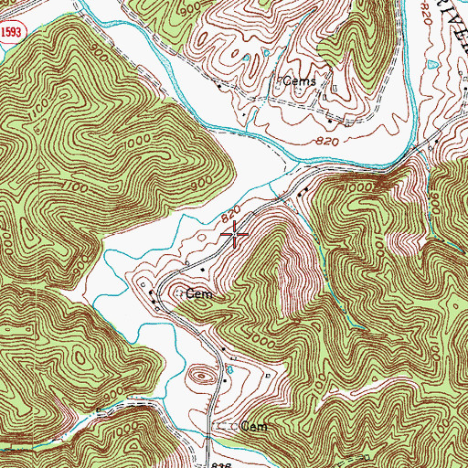 Topographic Map of Patton Post Office (historical), KY