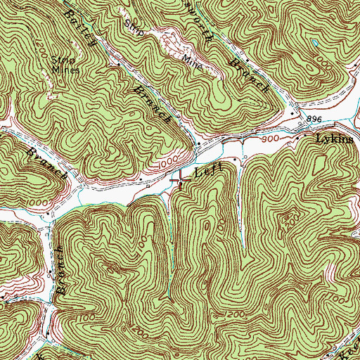 Topographic Map of Poplar Grove Baptist Church, KY