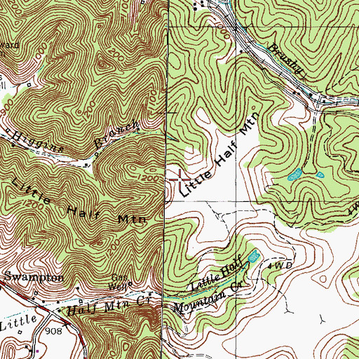 Topographic Map of Swampton Tower, KY