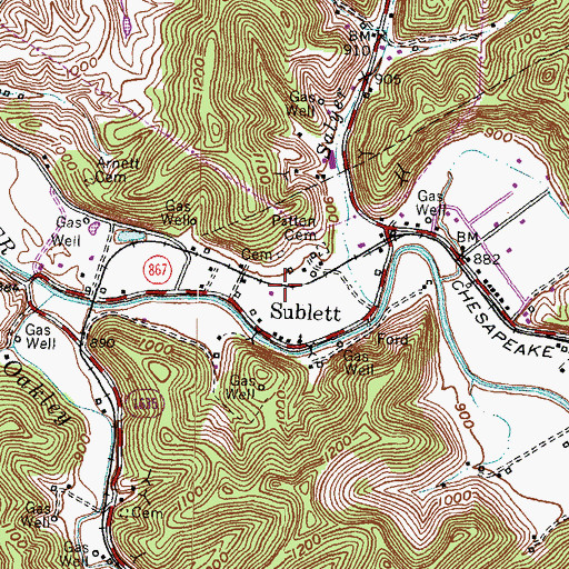 Topographic Map of West Royalton Railroad Station (historical), KY