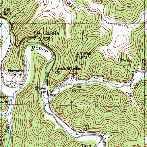 Topographic Map of Wireman Post Office, KY