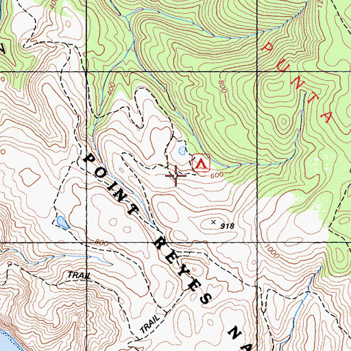 Topographic Map of Glen Campground, CA