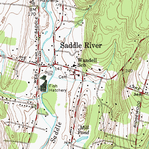 Topographic Map of Zion Lutheran Church Cemetery, NJ