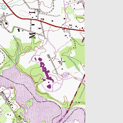 Topographic Map of Gorman Hall, NJ