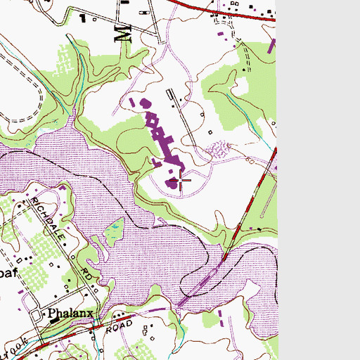 Topographic Map of Robert J Collins Arena, NJ