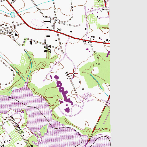 Topographic Map of Tackman's House, NJ