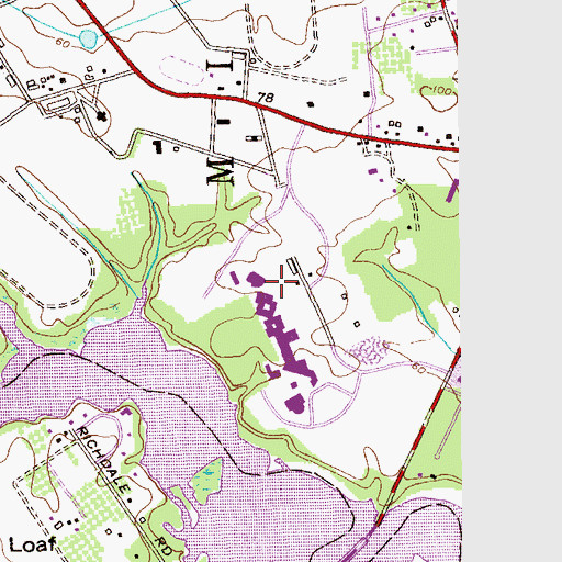 Topographic Map of High Technology High School, NJ