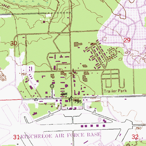 Topographic Map of Northern Light Assembly of God Church, MI