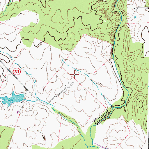 Topographic Map of Stone Hill Middle School, VA