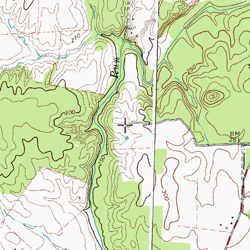 Topographic Map of Rosa Lee Carter Elementary School, VA