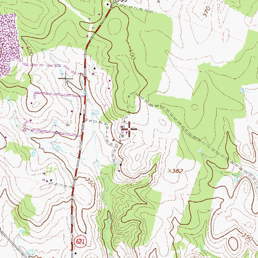 Topographic Map of Sycolin Creek Elementary School, VA